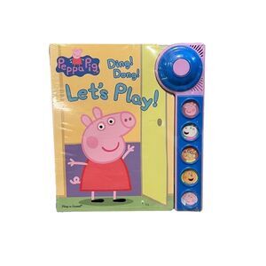 Peppa Pig Ding! Dong! Let's Play! Doorbell Sound Board Book New